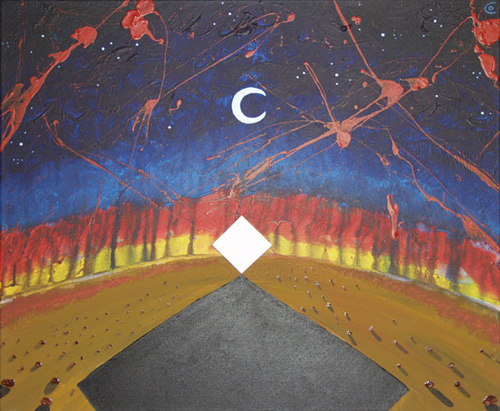 Acryl Bild "SchattenDaSein" / / / > zur&uuml;ck >