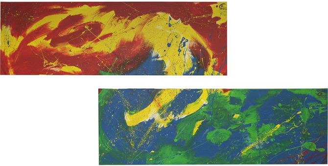 Acryl Bild "Symbiose" / / / > zur&uuml;ck >